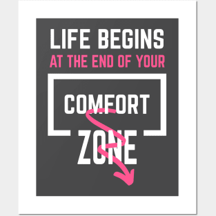 Comfort zone Posters and Art